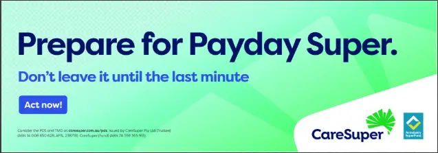 CareSuper Payday Super Banner